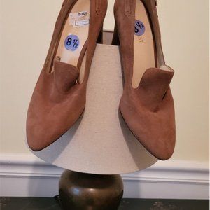 BROWN SUEDE MULE NINE WEST